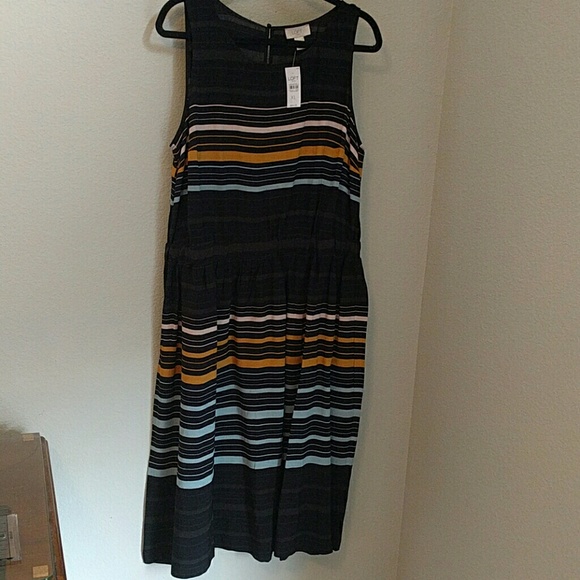 LOFT Dresses & Skirts - Loft striped tank dress. NWT